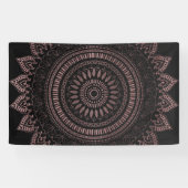 Modernes Design der Rose Mandala Banner (Horizontal)