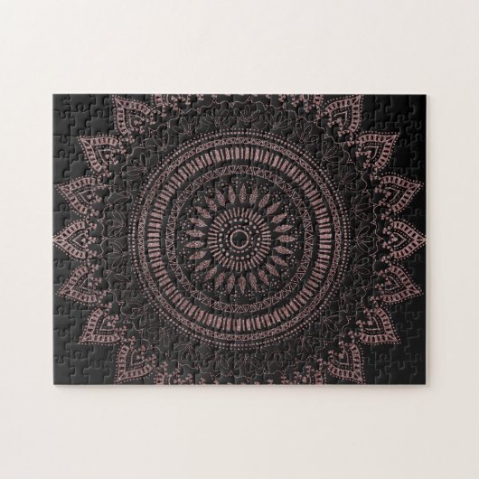 Modernes Design der Rose Mandala Puzzle (Horizontal)