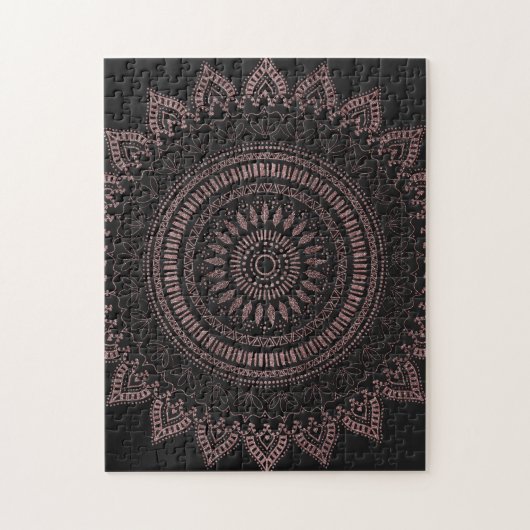 Modernes Design der Rose Mandala Puzzle (Vertikal)