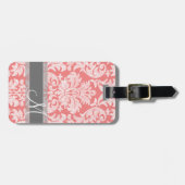 Modernes Design der Spitzenmatte - Korallen und Gr Gepäckanhänger (Vorderseite horizontal)