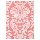 Modernes Design der Spitzenmatte - Korallen und Gr Klemmbrett (Rückseite)