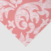 Modernes Design der Spitzenmatte - Korallen und Gr Seidenpapier (Detail)