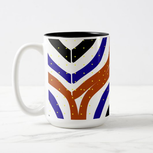 Modernes Design der Tasse und Niedliche Tasse und (Links)