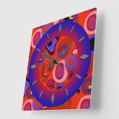 Modernes Design der Wanduhr. Quadratische Wanduhr (Winkel)