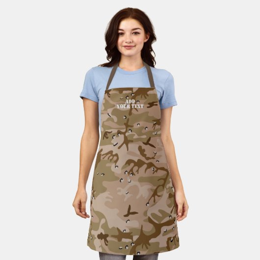 Modernes Design der Wüstenbraun-Camouflage-Camoufl Schürze (Getragen)