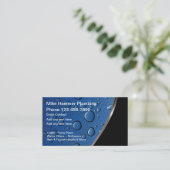 Modernes Design des Klempnerwassers Visitenkarte (Stehend Vorderseite)