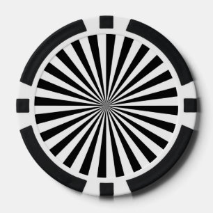 Modernes Design des optischen Burst Spinning Wheel Pokerchips