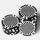 Modernes Design des optischen Burst Spinning Wheel Pokerchips (Stapel)