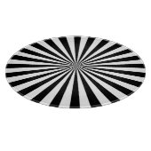 Modernes Design des optischen Burst Spinning Wheel Schneidebrett (Ecke)