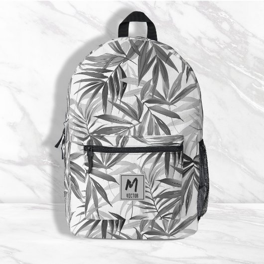 Modernes Design des tropischen Leaf-Musters Bedruckter Rucksack