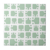 Modernes Design-Design Mitte des Jahrhunderts Grün Fliese (Vorderseite)