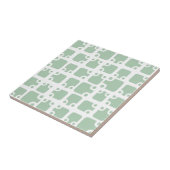 Modernes Design-Design Mitte des Jahrhunderts Grün Fliese (Seite)