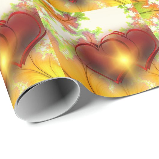 Modernes Design Design Muster Accessoires, Liebe Geschenkpapier (Rolleneckpunkt)