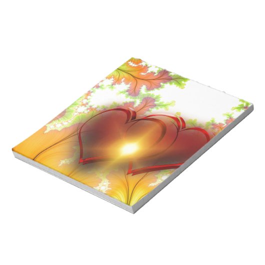 Modernes Design Design Muster Accessoires, Liebe Notizblock (Rotiert)