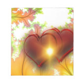 Modernes Design Design Muster Accessoires, Liebe Notizblock (Vorderseite)