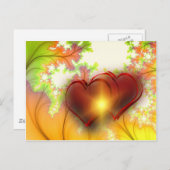 Modernes Design Design Muster Accessoires, Liebe Postkarte (Vorne/Hinten)