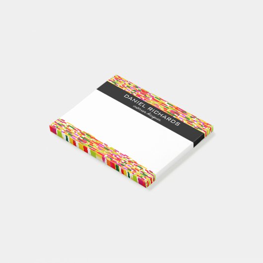 Modernes Design Designer Branding Post-it Klebezettel (angewinkelt)