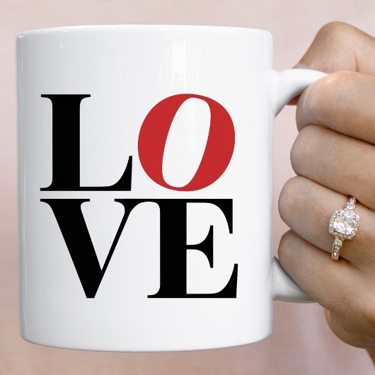 Modernes Design Die Tasse der Liebe