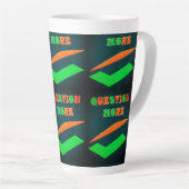 Modernes Design dunkle Farben Thema Frage Milchtasse (Rechte Ecke)