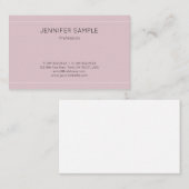 Modernes Design Einfach Beruflich Elegant Schlicht Visitenkarte (Vorne/Hinten)