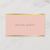 Modernes Design Elegante Farbe Gold Charme Schlich Visitenkarte (Vorderseite)