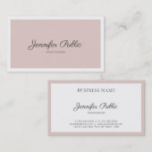 Modernes Design Elegante Farben Schlicht trendig Visitenkarte (Vorne/Hinten)