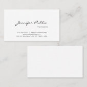 Modernes Design Elegantes Minimalistisches Schlich Visitenkarte (Vorne/Hinten)