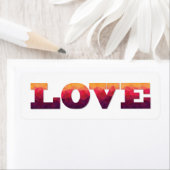 Modernes Design Farben Farben Liebe Aufkleber (Insitu)