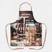 Modernes Design Festivals Thema Wein Schürze (Vorderseite)
