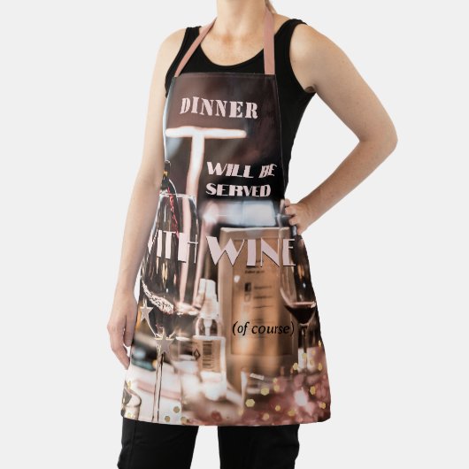 Modernes Design Festivals Thema Wein Schürze (InSitu)