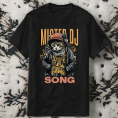 Modernes Design Funny Deejay Cat Technische Musik  T-Shirt
