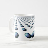 Modernes Design für blaues Ball Kaffeetasse (Vorderseite Links)