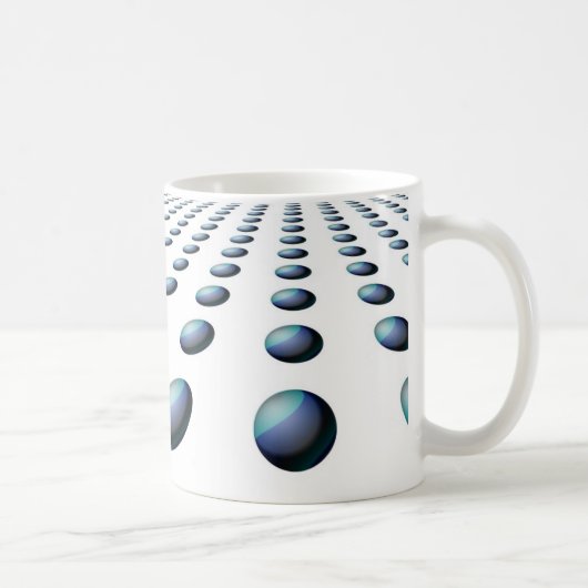 Modernes Design für blaues Ball Kaffeetasse (Rechts)