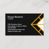 Modernes Design für Bull Head Dachdeckerkonstrukti Visitenkarte (Rückseite)