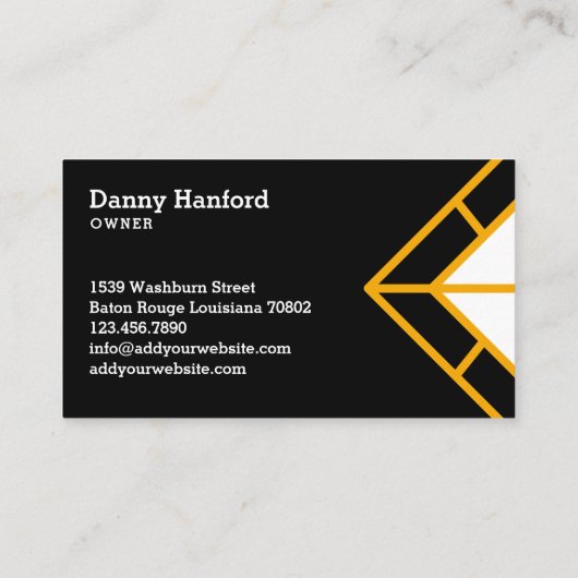 Modernes Design für Bull Head Dachdeckerkonstrukti Visitenkarte (Rückseite)