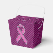Modernes Design für das rosa Band-Bewusstsein Geschenkschachtel (Vorderseite)