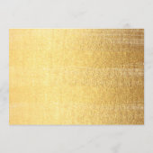 Modernes Design für den Goldschub Menükarte (Rückseite)