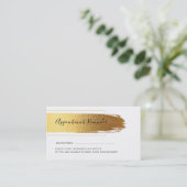 Modernes Design für den Goldschub Visitenkarte (Stehend Vorderseite)