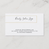 Modernes Design für den Goldschub Visitenkarte (Rückseite)