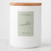 Modernes Design für die Herstellung von Duftkerzen Lebensmitteletikett (Vorderseite)