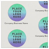 Modernes Design für Firmenlogo Stoff (Nahaufnahme)