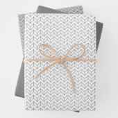 Modernes Design für geometrische Linien Geschenkpapier Set (Beispiel)