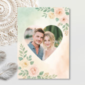 Modernes Design für Grüne Hochzeiten mit Foto und  Einladung