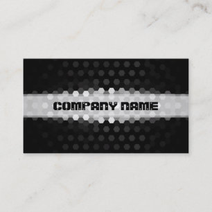 Modernes Design für Jet und Grau-Hexagons Visitenkarte