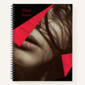 Modernes Design für Mädchen Notizblock (Vorderseite)