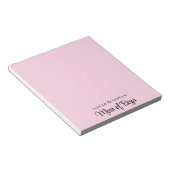 Modernes Design für Mama pink Notizblock (angewinkelt)
