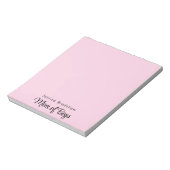 Modernes Design für Mama pink Notizblock (Rotiert)