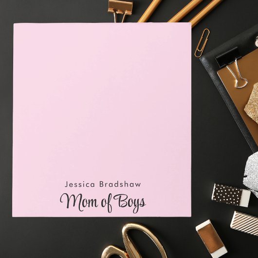 Modernes Design für Mama pink Notizblock