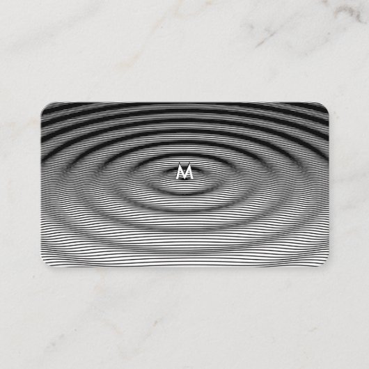 Modernes Design für Rippelwellenmuster Visitenkarte (Vorderseite)