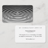 Modernes Design für Rippelwellenmuster Visitenkarte (Vorne/Hinten)